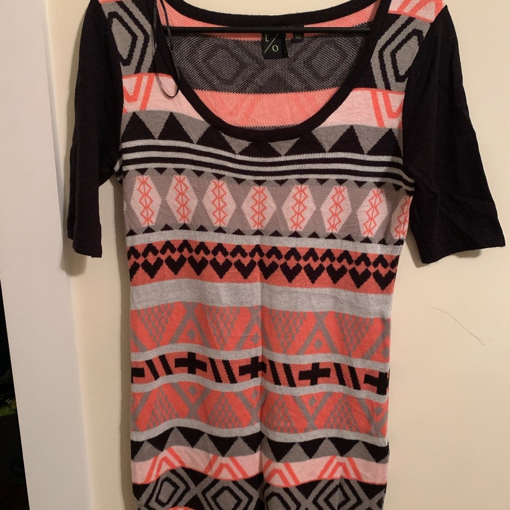 Black/pink dress